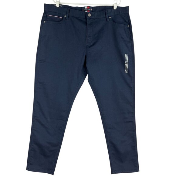 Tommy Hilfiger Men's The Flex Stretch Slim Straight Blue Jeans Size 40x32 NWT - Picture 1 of 11